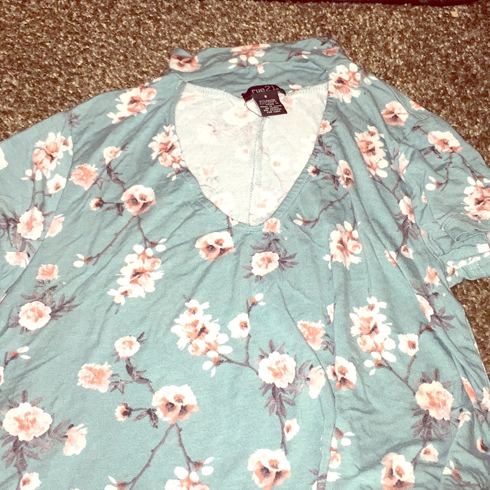 RUE21 🔥 FLOWY TURQUOISE CHOKER DRESS 💕
